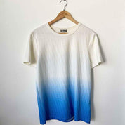 Dior White/Blue Gradient T-shirt All-Over Dior Oblique Motif (Men's) - BOPF | Business of Preloved Fashion