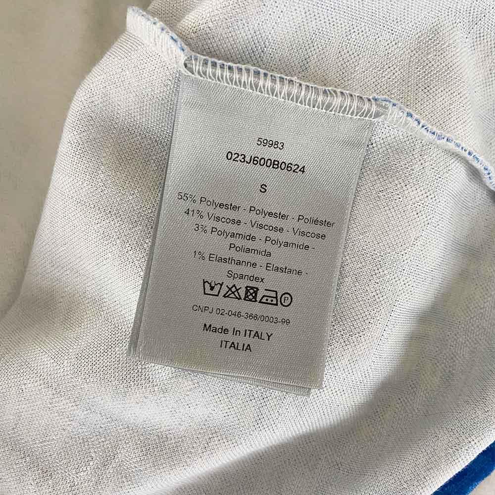 Dior White/Blue Gradient T-shirt All-Over Dior Oblique Motif (Men's) - BOPF | Business of Preloved Fashion
