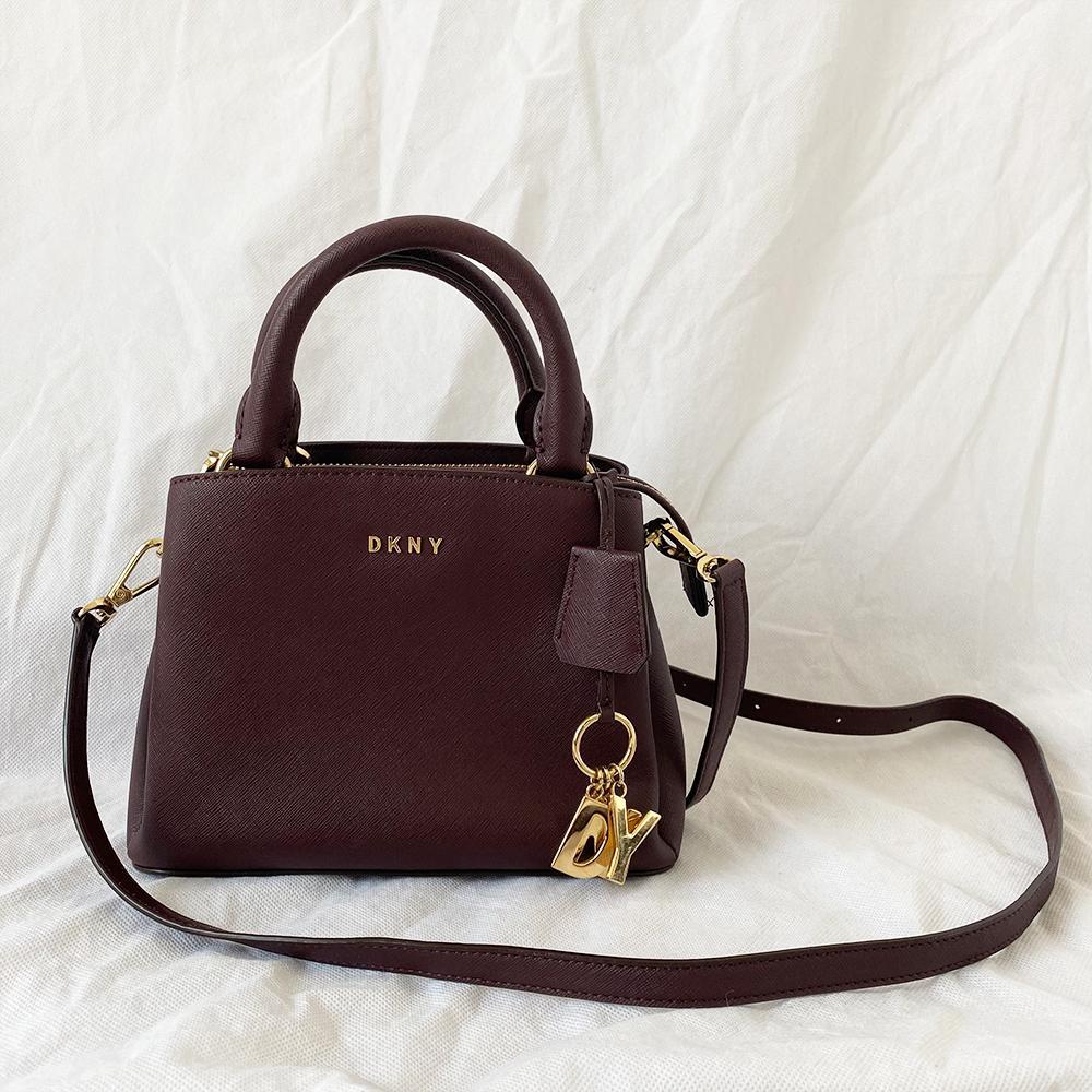 DKNY Burgundy Mini Crossbody Top Handle Bag - BOPF | Business of Preloved Fashion