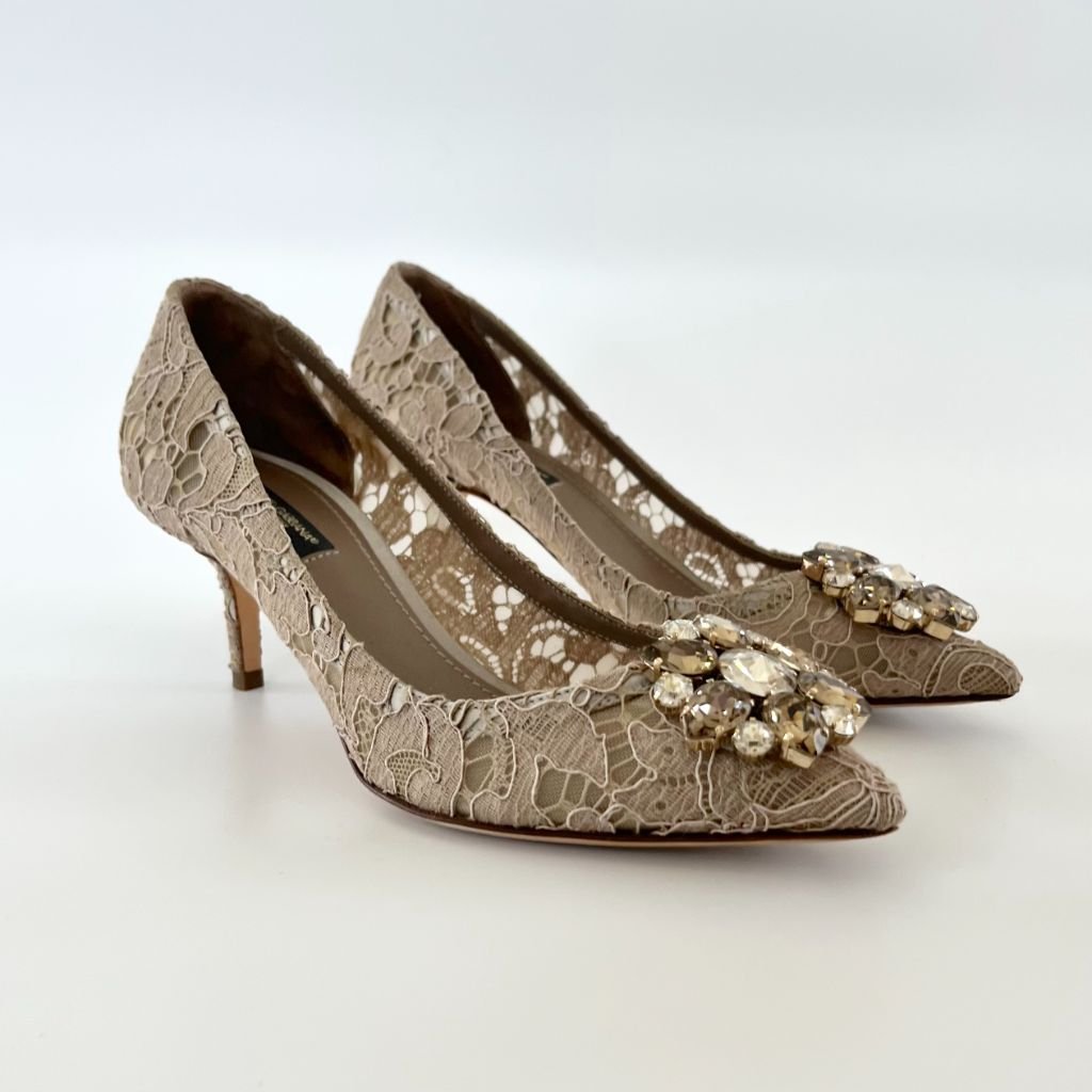 Dolce & Gabbana Bellucci Taormina lace pumps, 38 - BOPF | Business of Preloved Fashion