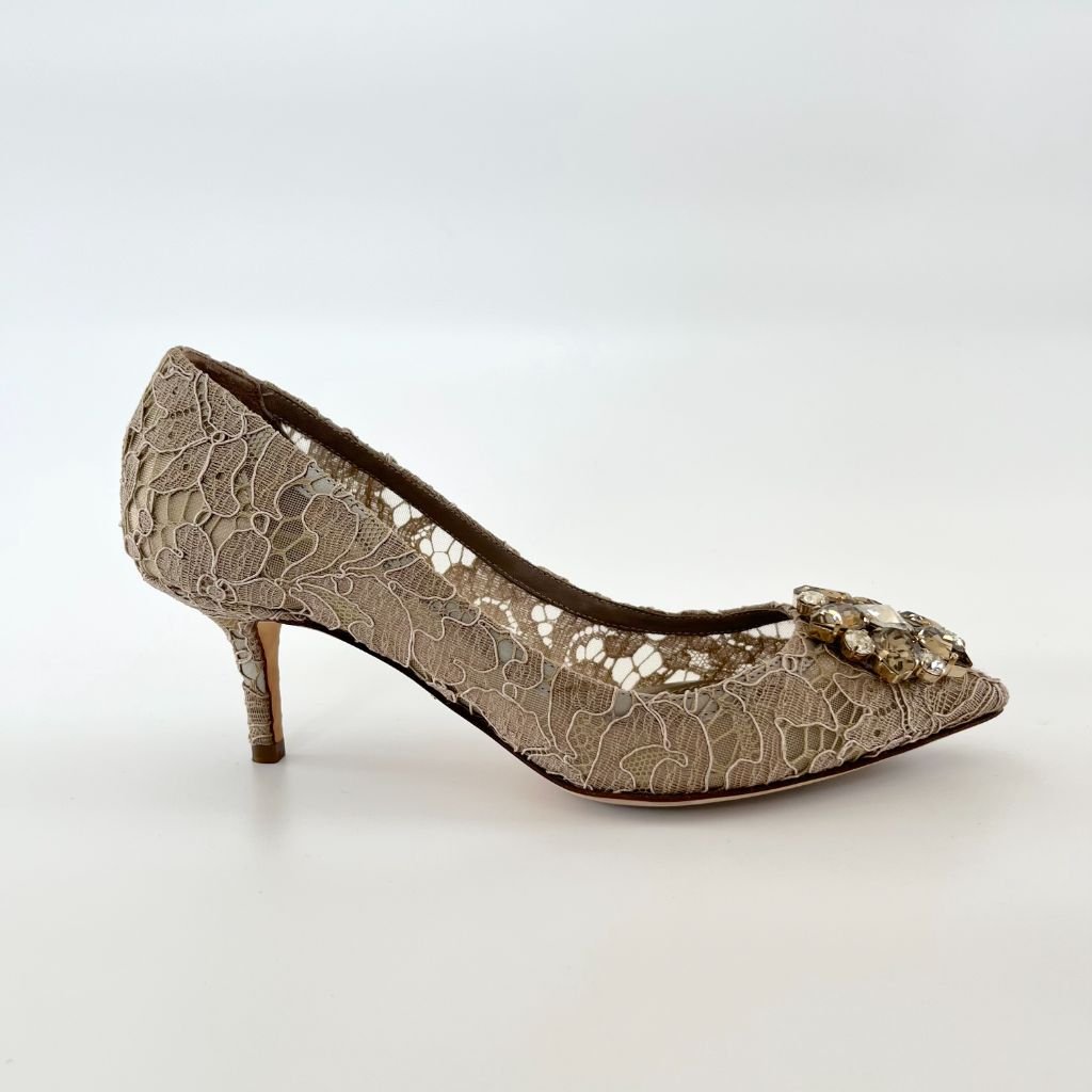 Dolce & Gabbana Bellucci Taormina lace pumps, 38 - BOPF | Business of Preloved Fashion
