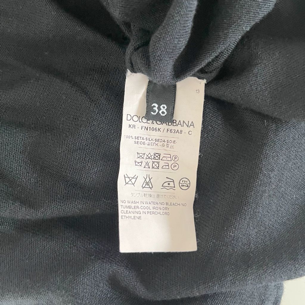 Dolce & Gabbana black knitted square neck top - BOPF | Business of Preloved Fashion