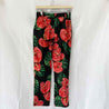 Dolce & Gabbana black red floral print trousers - BOPF | Business of Preloved Fashion