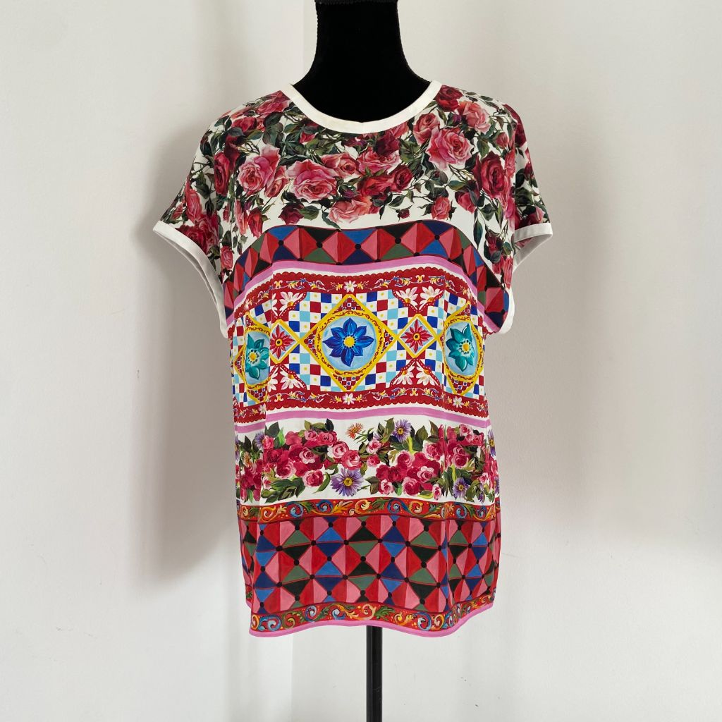 Dolce & Gabbana floral printed XL top - BOPF | Business of Preloved Fashion