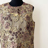 Dolce & Gabbana gold and purple embroidered jacquard dress - BOPF | Business of Preloved Fashion