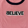 Dolce & Gabbana Pink 'Believe' Printed T-shirt - BOPF | Business of Preloved Fashion