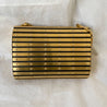 Elie Saab gold metal applique flap clutch with chain - BOPF | Business of Preloved Fashion