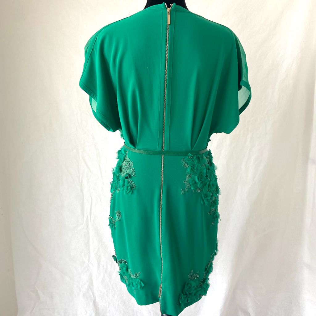 Elie Saab green bead embroidered mini dress - BOPF | Business of Preloved Fashion Elie Saab green bead embroidered mini dress - BOPF | Business of Preloved Fashion