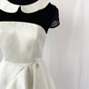 Elisabetta Franchi black and white collar mini dress - BOPF | Business of Preloved Fashion