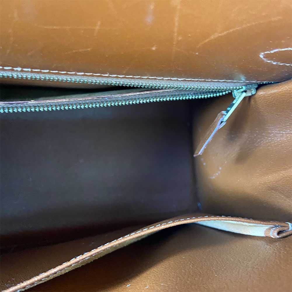 Hermes 35cm Brick Calf Box Leather Birkin Bag with Palladium, Lot #56580