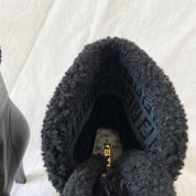 Fendi Black Leather Lace Up Boots, 38.5 - BOPF | Business of Preloved Fashion