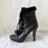 Fendi Black Leather Lace Up Boots, 38.5 - BOPF | Business of Preloved Fashion