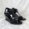 Fendi black patent leather wedge sandals, 37 - BOPF | Business of Preloved Fashion