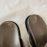 Fendi brown leather FF buckle slides, 38 - BOPF | Business of Preloved Fashion