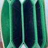 Fendi Dark Green Leather Compact Wallet - BOPF | Business of Preloved Fashion
