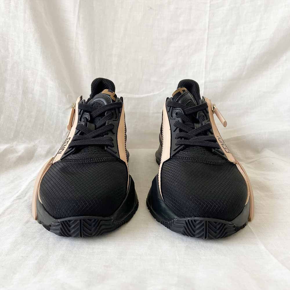 Fendi Flow Black nylon and suede low-top Sneakers, 38 - BOPF | Business of Preloved Fashion