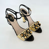 Fendi Gold and black studded wedge sandals, 39 - BOPF | Business of Preloved Fashion