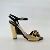 Fendi Gold and black studded wedge sandals, 39 - BOPF | Business of Preloved Fashion