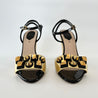 Fendi Gold and black studded wedge sandals, 39 - BOPF | Business of Preloved Fashion