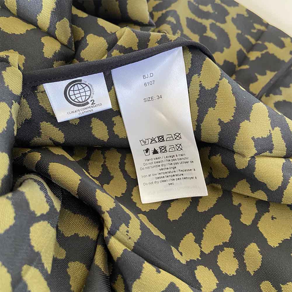 Ganni Green Leopard Print Dress, IT34 - BOPF | Business of Preloved Fashion Ganni Green Leopard Print Dress, IT34 - BOPF | Business of Preloved Fashion