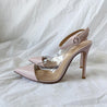 Gianvito Rossi Leather And PVC Anise Pointed Toe Ankle Strap, - BOPF | Business of Preloved Fashion