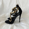 Giuseppe Zanotti Black Suede Alien Ankle Strap Sandals, 40 - BOPF | Business of Preloved Fashion