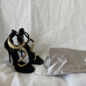 Giuseppe Zanotti Black Suede Alien Ankle Strap Sandals, 40 - BOPF | Business of Preloved Fashion