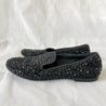Giuseppe Zanotti Crystal Embellished Black Loafer Flats, 37.5 - BOPF | Business of Preloved Fashion