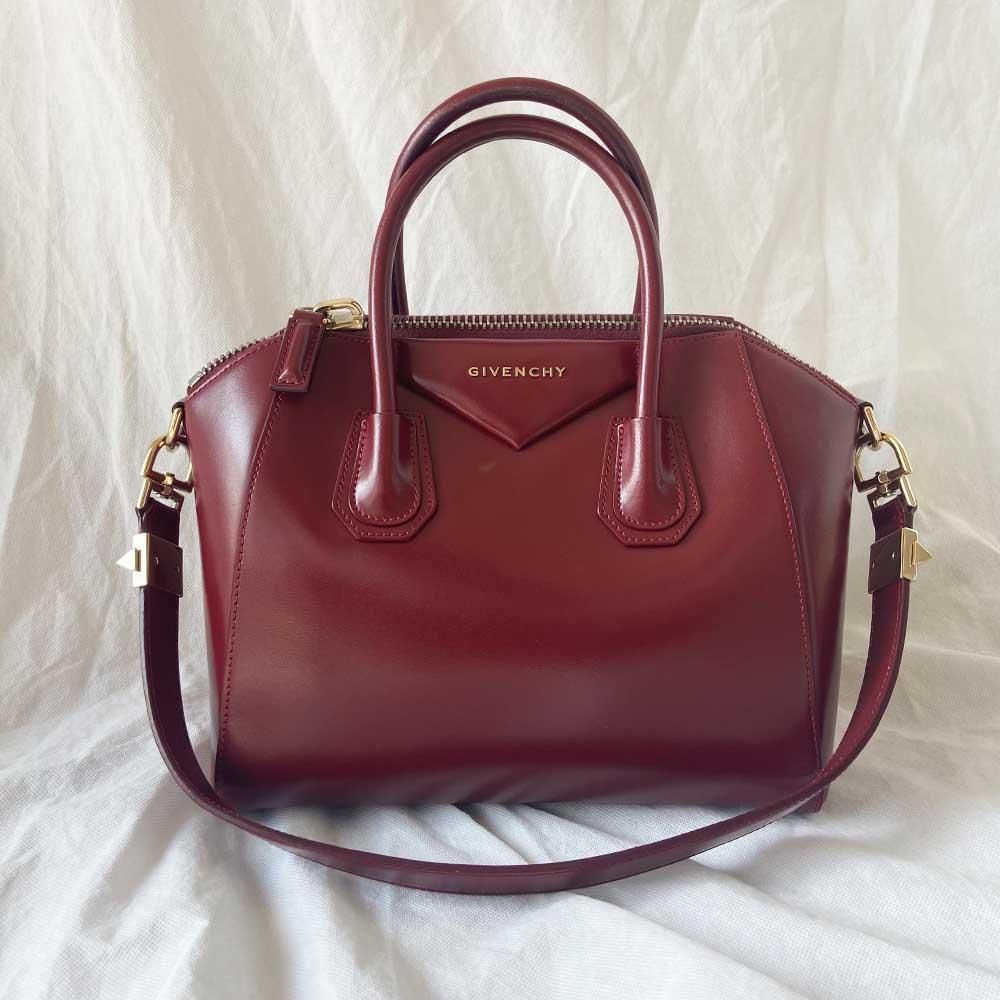 Givenchy Burgundy leather small Antigona bag BOPF Business of