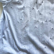 Givenchy Light Blue Distressed Logo T Shirt - BOPF | Business of Preloved Fashion