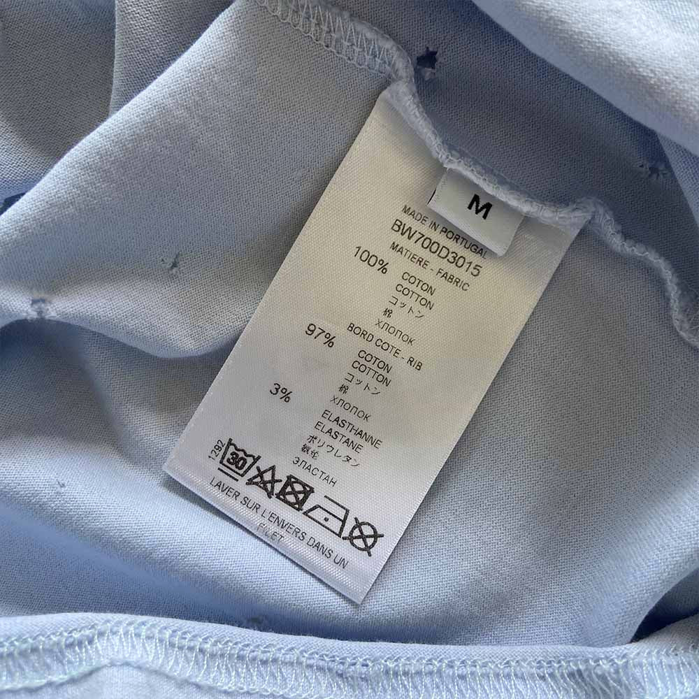 Givenchy Light Blue Distressed Logo T Shirt - BOPF | Business of Preloved Fashion