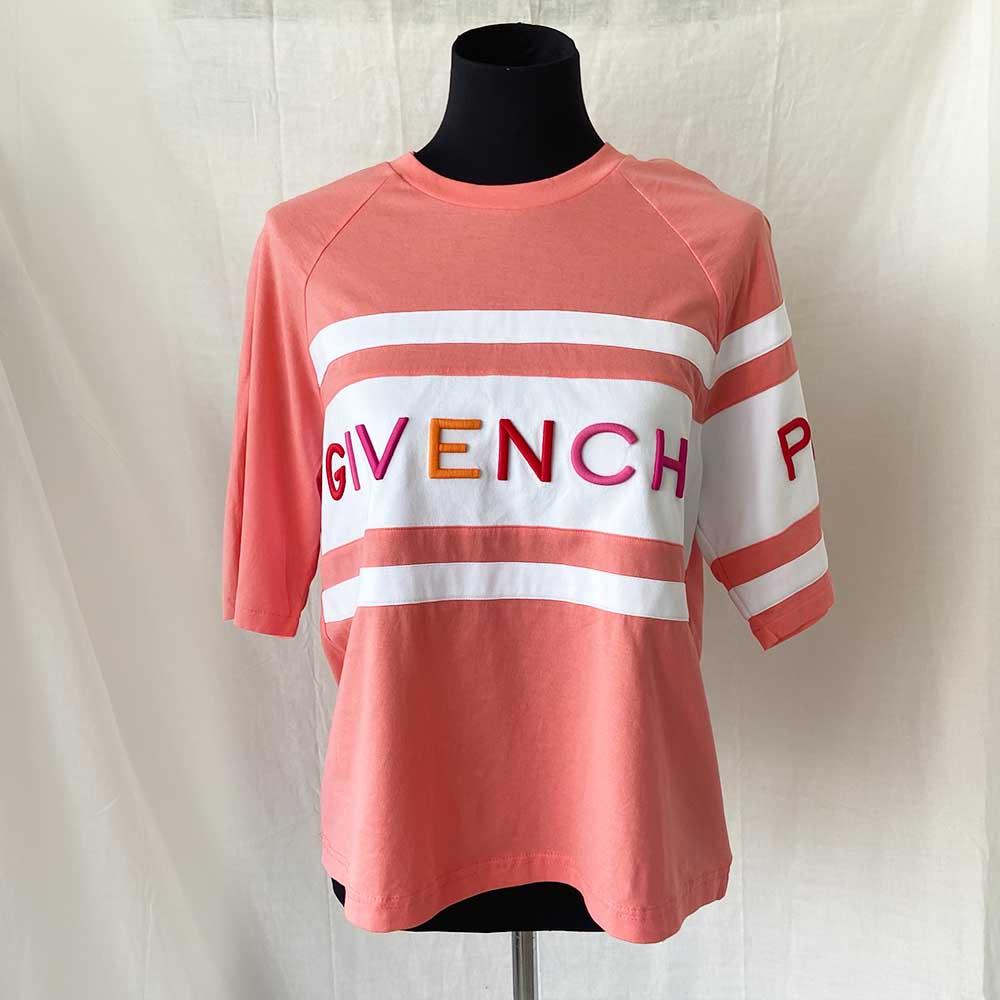 Givenchy Pink Logo Embroidered T Shirt - BOPF | Business of Preloved Fashion
