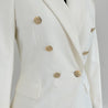 Gizia white blazer with gold buttons - BOPF | Business of Preloved Fashion