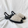 GOYA Crudo Shearling Sandals, 41 - BOPF | Business of Preloved Fashion