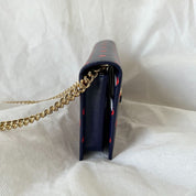 Gucci 1955 Horsebit Polka-Dot Leather Wallet on Chain - BOPF | Business of Preloved Fashion