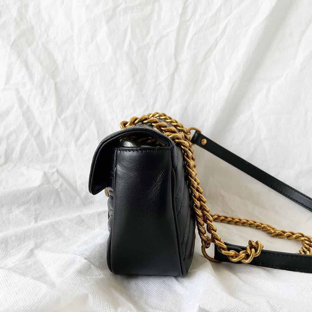 Gucci Black 2.0 Mini Marmont Bag - BOPF | Business of Preloved Fashion