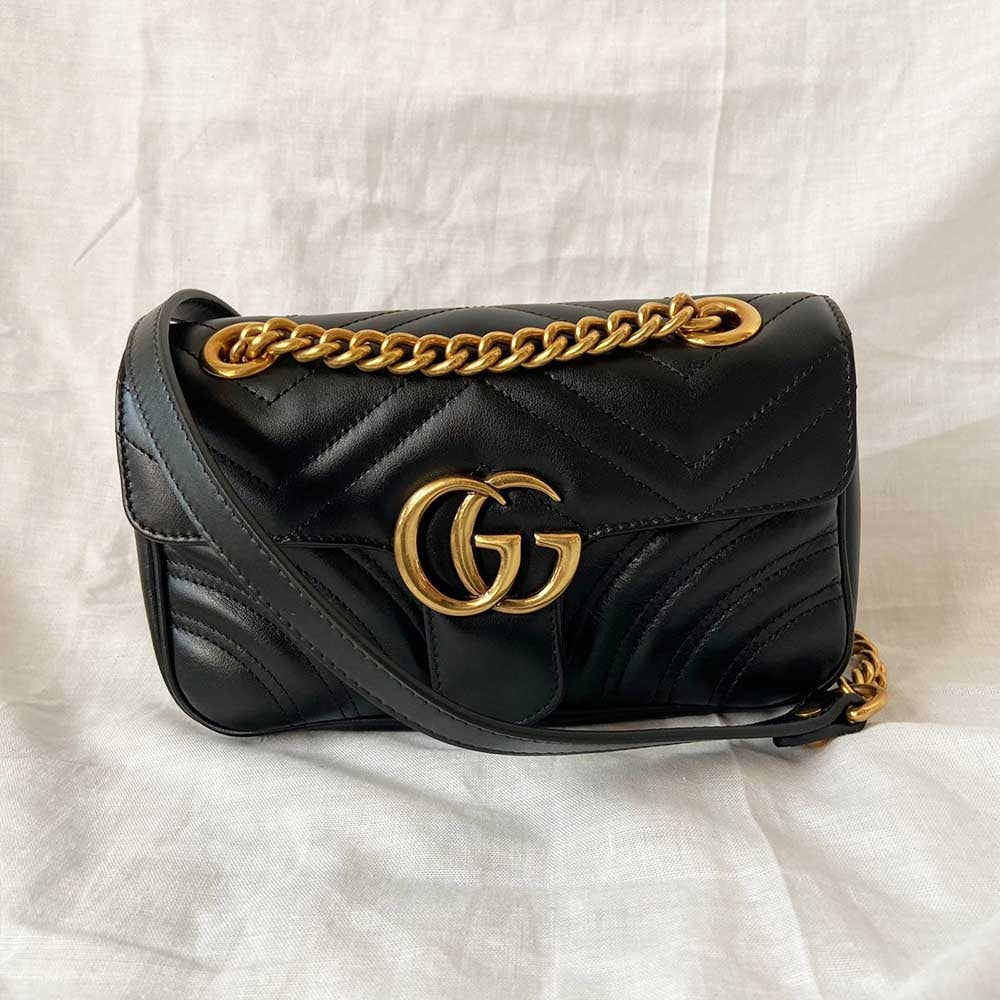 Gucci Black 2.0 Mini Marmont Bag - BOPF | Business of Preloved Fashion