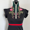 Gucci Black Floral Embroidered Dress - BOPF | Business of Preloved Fashion