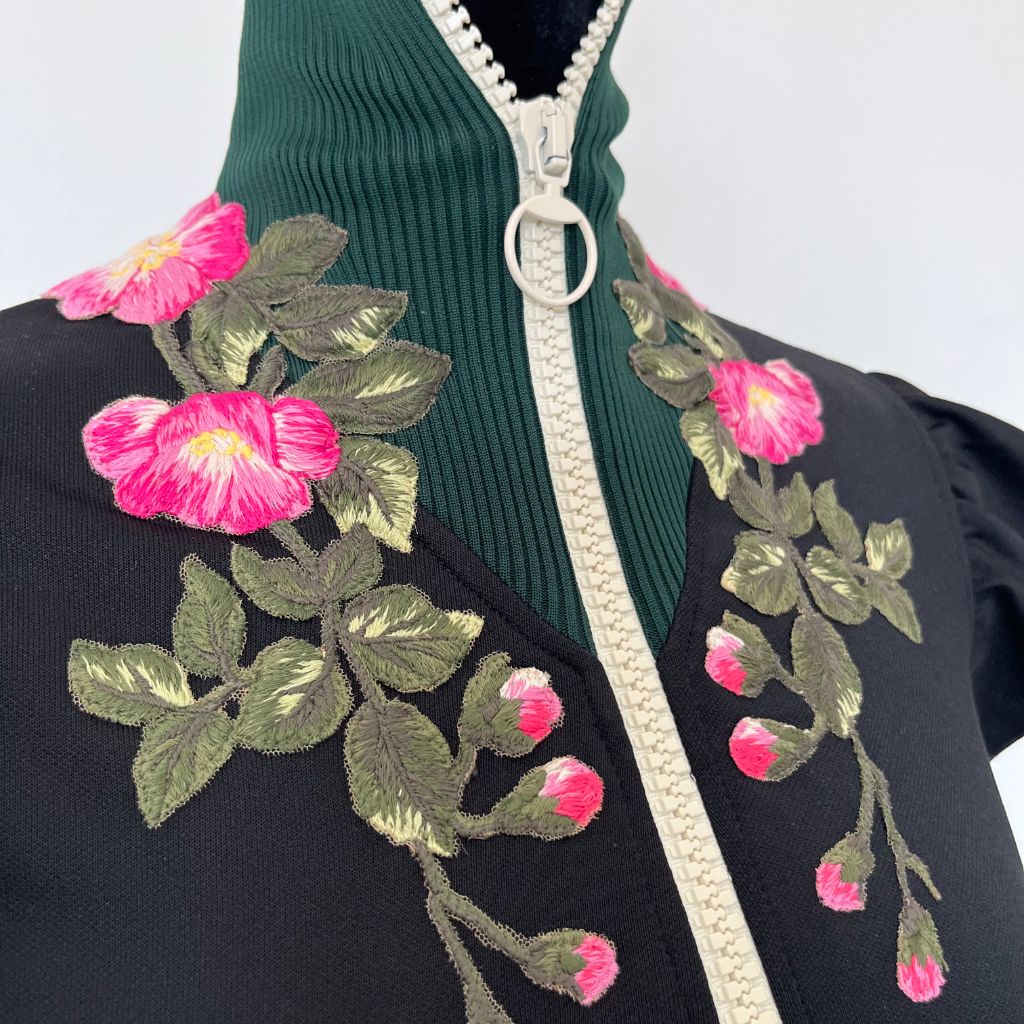 Gucci Black Floral Embroidered Dress - BOPF | Business of Preloved Fashion Gucci Black Floral Embroidered Dress - BOPF | Business of Preloved Fashion