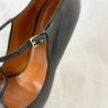 Gucci Black Leather Peep Toe T Bar Pumps, 37.5 - BOPF | Business of Preloved Fashion