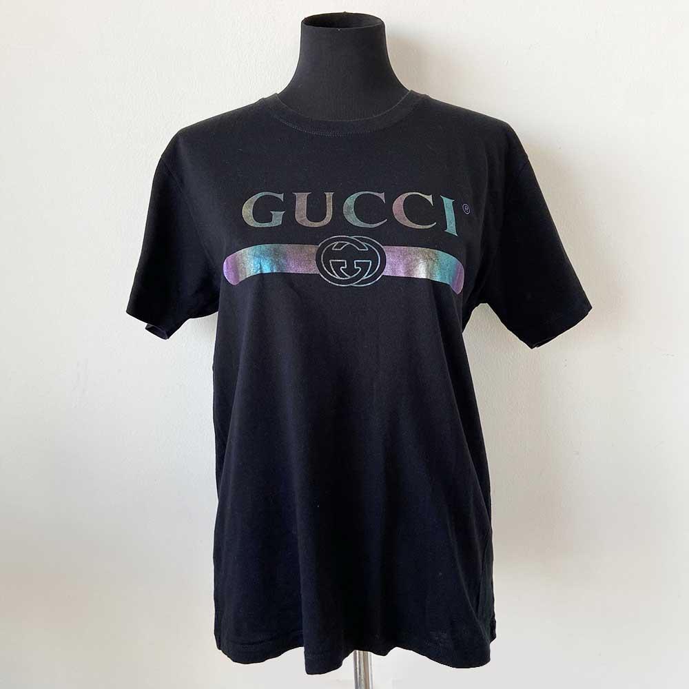 Gucci Black Logo T Shirt - BOPF | Business of Preloved Fashion