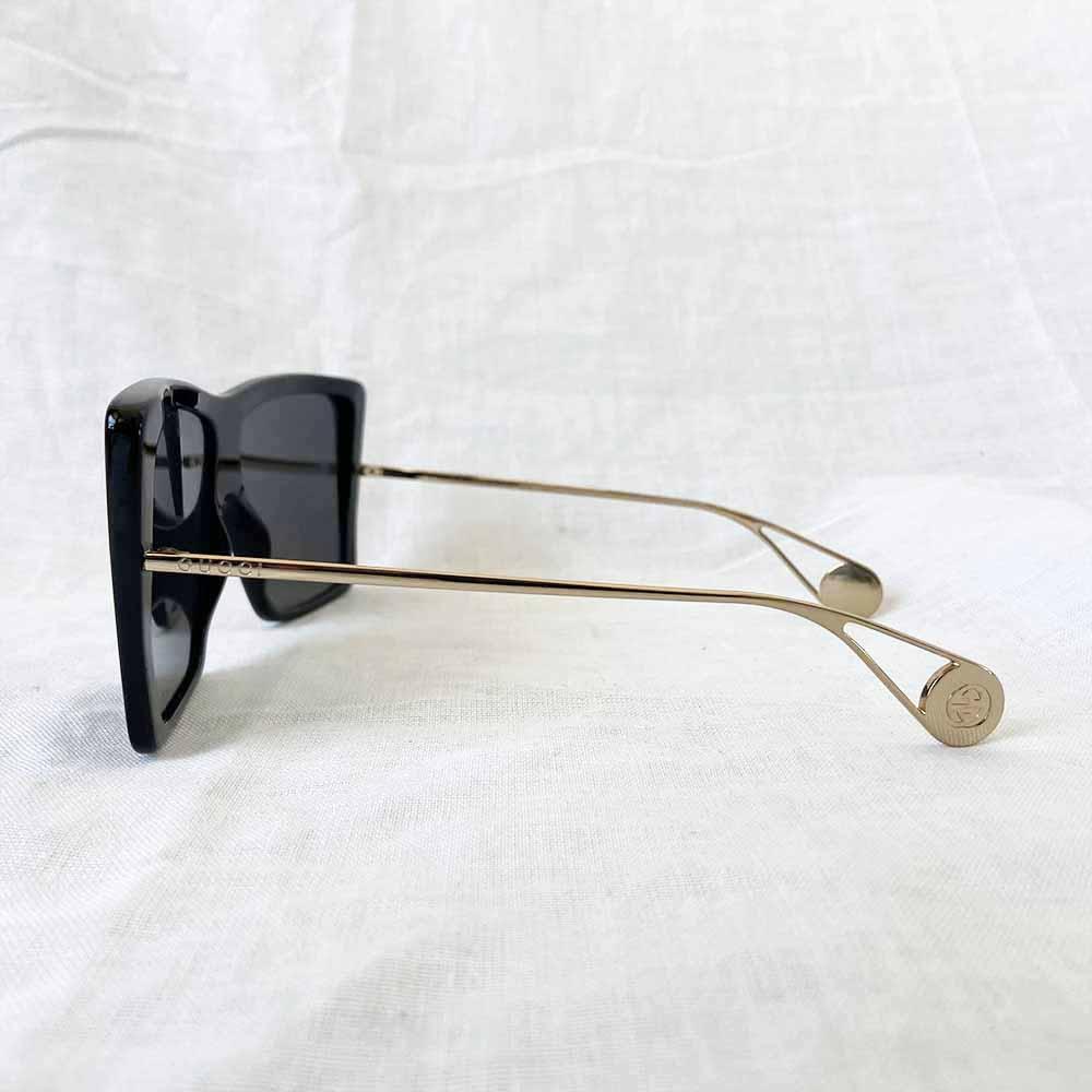 Gucci Black Oversized Sunglasses - BOPF | Business of Preloved Fashion