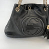 Gucci Black Pebbled Leather Medium Soho Chain Shoulder Bag - BOPF | Business of Preloved Fashion
