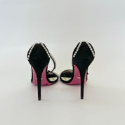 Gucci Black Suede Crystal Embellished Ankle Strap Sandals, 39 - BOPF | Business of Preloved Fashion