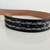 Gucci Black/Grey GG Canvas and Leather Interlocking G Buckle Belt - BOPF | Business of Preloved Fashion