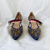 Gucci Blue Leather Unia Studded Buckle Strap Pointed Toe Pumps, 39 - BOPF | Business of Preloved Fashion
