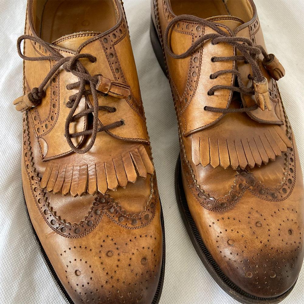 gucci brown dress shoes Gucci | Shoes | Gucci 82153 Mens Tempe Captoe Dark Brown Leather Oxford Shoes Uk8 Us 85