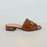 Gucci Brown Leather Zumi GG Interlocking Slide Sandals, 36 - BOPF | Business of Preloved Fashion