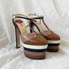 Gucci double platform brown leather shoes, 36 - BOPF | Business of Preloved Fashion