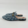Gucci GG Denim White And Blue Princetown Mules, 39 - BOPF | Business of Preloved Fashion